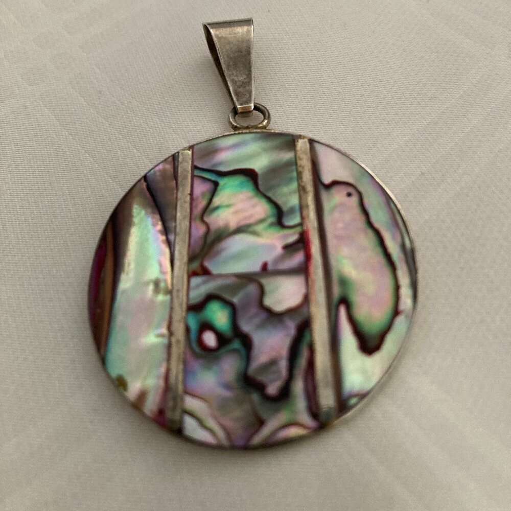 Sterling Silver and Abalone pendant